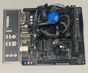 【中古】ASRock マザーボード B360M-ITX i3-8100 8GBメモリ CPUクーラー有 / Mini-ITX LGA1151 MOUSE系PC由来