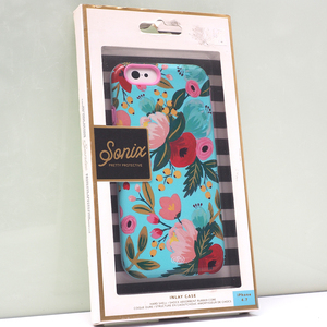 iPhone 6s, iPhone 6 用 Sonix ハードタイプ スマホケース INLAY CASE ブルー系 Rifle Paper コラボ RPC GARDEN BLOOM BLUE 花柄 未使用