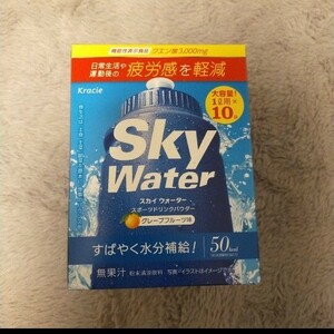 スカイウォーター　スポーツドリンクパウダー　グレープフルーツ味　1L用　10袋　SKY　Water　クエン酸