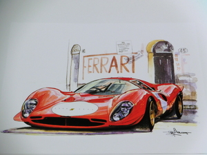 bowイラスト-246/Ferrari 330P3/4 // フェラーリ330P3/4 -246-1998.12//１枚のみ