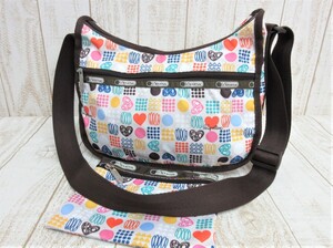 LeSportsac/レスポートサック：ショルダーバッグ ポーチ付き 斜め掛け 中古/USED