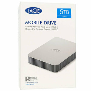 LaCie LaCie Mobile Drive 2022 STLP5000400 ムーン・シルバー [管理:1000023245]