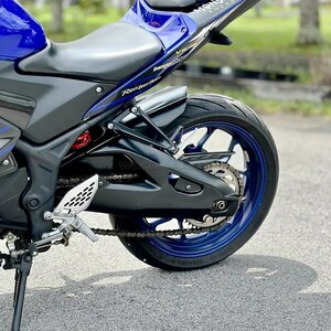 ヤマハ YZF-R25 R3 スイングアーム カバー リアフェンダー 2014～2023 マットブラック