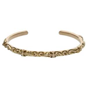 クロムハーツ Chrome Hearts 22K BANGLE SBT/22K SBTバンド サイズ:イエローゴールド ゴールドバングル 中古 SS07