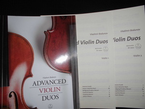 ■Vladimir Bodunov ADVANCED VIOLIN DUOS■楽譜 ヴァイオリン 3冊組