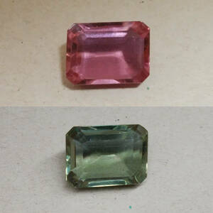 [18.32 ct] 合成アレキサンドライト エメラルドカット ルース 宝石 ジュエリー