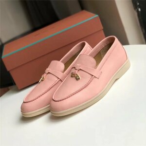 Loro Piana Summer Walk　パンプス　レディースシューズ　靴　レザー　きつめ　サイズ選択可能　ピンク