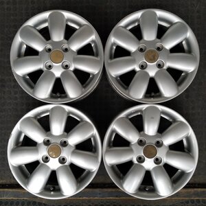 管理番号：A5-182【4本価格】【14x4.5J 4x100 ET+45 ハブ54】スズキSUZUKI純正・ラパン等・店頭引取可能・適格請求書発行可能