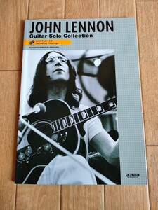 絶版 初版 ジョン・レノン ベスト ギター・ソロ曲集 スコア 楽譜 タブ譜 John Lennon BEST Guitar SCORE TAB CD欠品