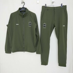 24SS F.C.Real Bristol エフシーレアルブリストル PDK JACKET RIBBED PANTS トラックジャケット リブパンツ セットアップ ジャージ KHAKI S