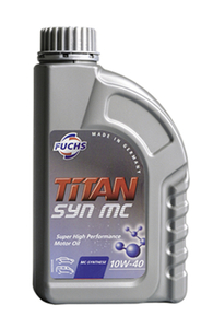 送料無料 20L×1缶 日本正規品 FUCHS TITAN SYN MC SAE 10W40 ACEA A3/B4 API SN フックス シン