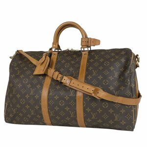 ルイ・ヴィトン Louis Vuitton キーポル バンドリエール 50 旅行 出張 ボストンバッグ モノグラム ブラウン M41416 レディース 【中古】