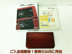 【1円】Newニンテンドー3DSLL 本体 セット メタリックレッド RED-001 任天堂 未検品ジャンク 3DS LL J03-263rm/F3