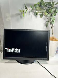 LENOVO L2440PWC/24型ワイド液晶モニタ　ThinkVision 電源コード付き　No.943