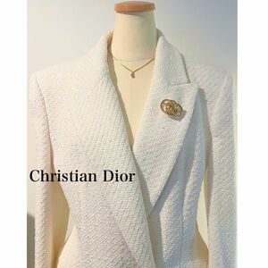 【美品】Christian Dior クリスチャン ディオール ゴールド ブローチ リング アクセサリー ヴィンテージ 鑑定済【送料無料】