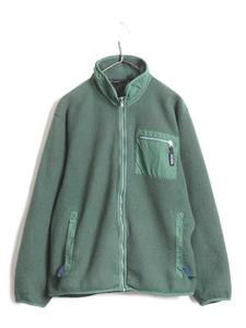 80s 90s USA製 パタゴニア フルジップ フリース ジャケット メンズ L / PATAGONIA オールド ヴィンテージ 旧タグ ブルゾン ハイネック 廃盤