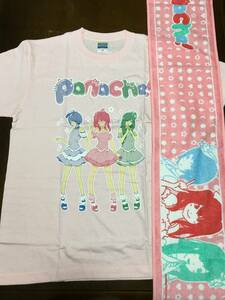 新品セット えなこ Ｔシャツ マフラータオル 男性用 Ｍ パナシェ！Panache くろねこ 五木あきら コスプレ レイヤー 