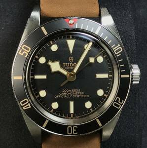 ☆美品☆ TUDOR チューダー ブラックベイ 58 BLACK BAY 58 M79030N-0002 ブラウンレザーストラップ 39mm 替えベルト付き　