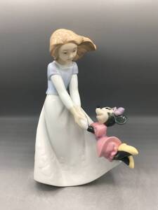 希少 リヤドロ LLADRO ディズニー ミニーマウス ミニーの親友!! 1643 ナオ フィギュリン スペイン製 陶器 置物 リアドロ レア