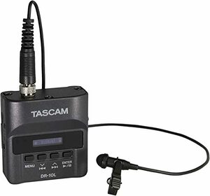 TASCAM(タスカム) DR-10L ピンマイクレコーダー 黒 Youtube 音声収録 インターネット配信 ポッドキャスト 動