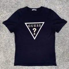 大特価　ゲス　GUESS Tシャツ　メンズ　L 黒　金　半袖　ビッグロゴ　海外