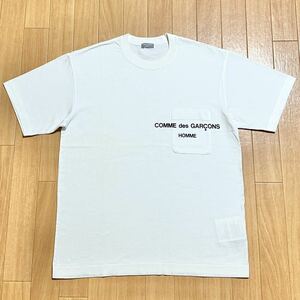 コムデギャルソン オム ロゴプリント 胸ポケット Tシャツ ステッチ カットソー archive comme des garcons homme ad1993 銀タグ 田中オム