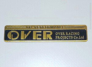 ◆OVER RACING/オーバーレーシング GPパフォーマンス 耐熱アルミステッカー エンブレム モンキー ゴリラ　シャーリー ※廃版在庫品限り!!