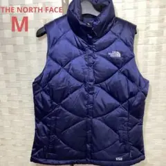 ノースフェイス　ダウンベスト　紺色　Mサイズ　THE NORTH FACE（か8