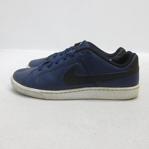 Q■【26cm】NIKE/ナイキ COURT ROYALE SLコートロイヤル フェイクレザースニーカー■紺/MENS/66【中古】