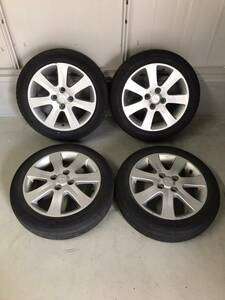 三菱　アイ　純正ホイール　15インチ　4J・5J　PCD100　4穴　ET35　ハブ径約55　DUNLOP　145/55R15・175/65R15　2016年　4本