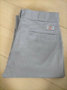 90s USA製 ビンテージ Dickies ディッキーズ 874 ワークパンツ W32L30 グレー ★80sワーク古着