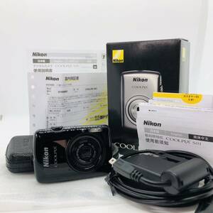 ★極上品★ニコン コンパクトデジタルカメラ COOLPIX S01 ブラック S01BK　#124