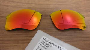 処分価格！★オークリー フラックジャケット XLJ用 カスタム偏光レンズ MIDNIGHT SUN COLOR Polarized 新品 Flak Jacket XLJ　