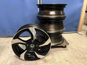 極美品! 純正 HONDA ホンダ S660 α ホイール 4本 5/6.5J 15 16 インチ PCD100 4穴 +45 +50 ハブ56