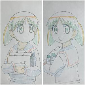 あずまんが大王 原画 12枚セット ちよ／セル画 Genga Cel ／アニメ Anime 原動画