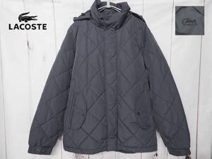 ■極美品/軽量/高保温(定価4万) USサイズS(M相当) LACOSTE「ダイヤキルティング ダウンジャケット 着脱フード BH165EL」ラコステ/BEAMS