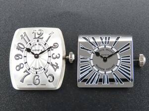 1円～! 山 稼働品 FRANCKMULLER フランクミュラー 純正ムーブメント 2点セット クォーツ 純正文字盤付き パーツ レディース 腕時計 13