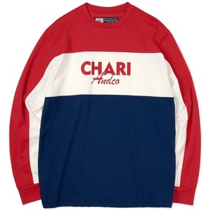 新品 CHARI&CO Moto L/S Tee Mサイズ モト 長袖 Tシャツ カットソー Tricolor トリコロール チャリアンドコー