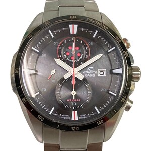 ◎◎ CASIO カシオ EDIFICE エディフィス ソーラー充電 メンズ 腕時計 キズ多 箱付 EFR-530SBBJ 傷や汚れあり