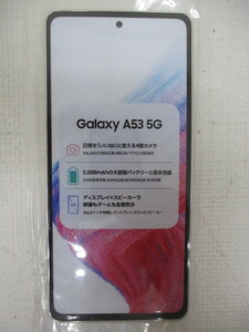 ∮ 152　モック NTT docomo Galaxy A53 5G SC-53C ドコモ ギャラクシー オーサムホワイト 検： スマホ 携帯 サンプル オブジェ モック