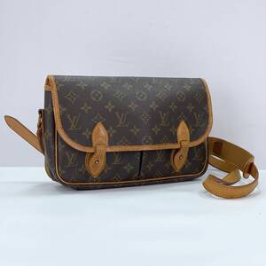 1円スタート Louis Vuitton ルイヴィトン モノグラム ジベシエール ブラウン ショルダーバッグ YH405