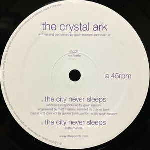 【US盤/12/ハウス】The Crystal Ark / The City Never Sleeps ■ DFA / dfa2241