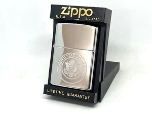 【ワーニングシール未開封 未使用品】ZIPPO ジッポー ライター 1993年製 UNITED STATES OF AMERICA 鏡面仕上げ ケース付