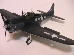 アカデミー1/48　SBD-5　ドーントレス　タラワ　November 16 1943年の完成品です