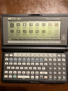 ★ヒューレットパッカード PDA HP100LX/1MB本体 10MBフラッシュ付き　ジャンク品★