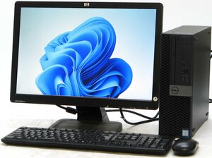 DELL Optiplex 7070-9700SF ■ 19インチワイド液晶セット■ i7-9700/SSD+HDD/GeForce GT730/9世代/最新OS/Windows11 ゲーミングデスクトッ