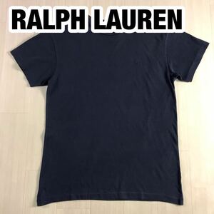 RALPH LAUREN ラルフローレン 半袖Tシャツ レディース ネイビー 刺繍ポニー