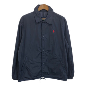 Polo by Ralph Lauren ポロ ラルフローレン ナイロンジャケット ネイビー (メンズ L) 中古 古着 R9841