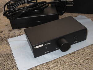 【新品同様】Fostex personal ampAP15mk2 小型アンプpc接続に最適です。出力15w×2電源トランス・USBコード・ミニプラグコード付属