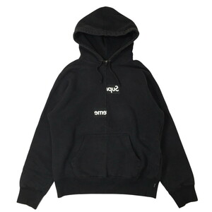 シュプリーム コムデギャルソン Supreme COMME des GARCONS Split Box Logo Sweatshirt スプリット ボックスロゴ パーカー S